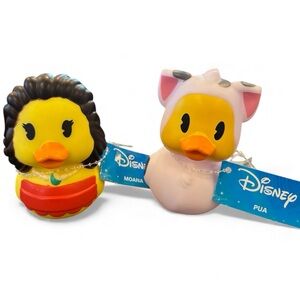 Disney Moana and Pua Duck Set - Yellow and Pink